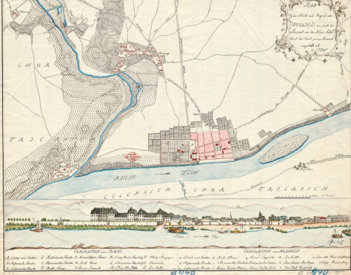 Neuwied mit Umland um 1790